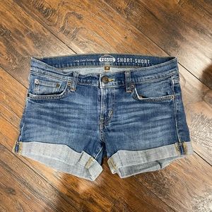 Fossil Jean Shorts Size 28